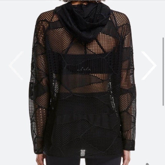 Alala Shore Collage Mesh Pull Over Hoodie, black, size M - Picture 8 of 8